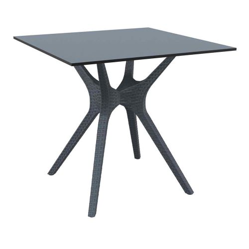 Ibiza 80cm Square Commercial Table - Grey