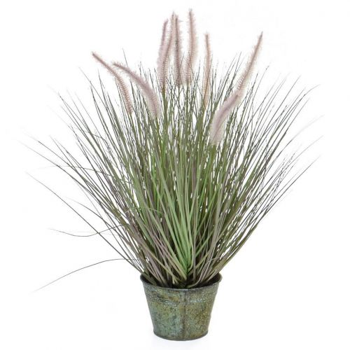 114cm Grass Dogtail Grass With Metal Pot (Fire Resistant)