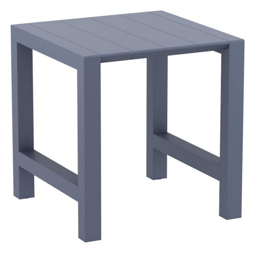 Vegas Bar Extendable Table (100cm x 100/140cm) - Dark Grey