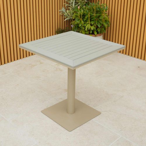 Sorrento 70cm Square Bistro Table - Grey