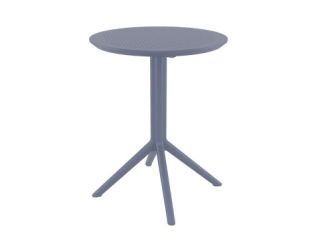 Sky 60cm Round Folding Table - Grey
