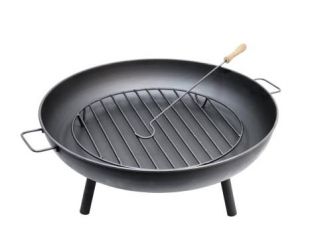 Deluxe Firepit With Handles & Grill
