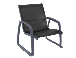 Pacific Lounge Armchair In Dark Grey