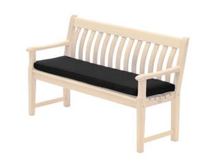 Alexander Rose Olefin 4Ft Bench Cushion Charcoal - Cushion Only 