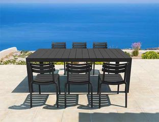 Atlantic Medium 6 Seater Set Table With Paris Chairs in Black Category Image
