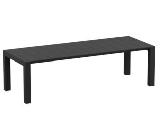Vegas XL Rectangular Extendable (260 x 300cm) Table - Black
