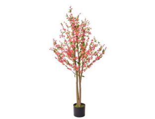 150cm (5ft) Cherry Blossom with natural Tree Trunk - Pink
