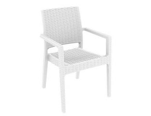 Ibiza White Stacking Armchair