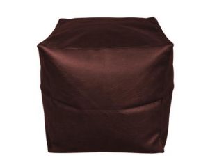 Front View of the Piggy Footstool Large Brown Bean Bag