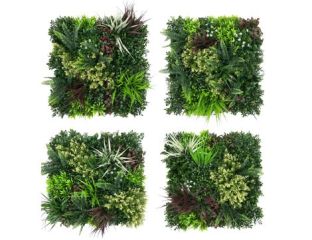 Outdoor Living Greenwall 4 pieces Mix 'n Match 50cm x 50cm (UV Resistant)