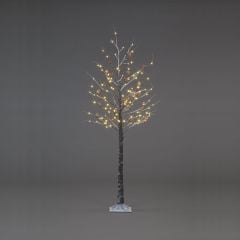 6 ft (1.8m) Brown Snow Tree with LEDs