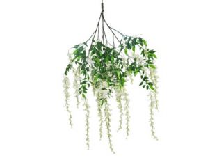 158cm MultiBranch Long Wisteria Branch – Cream