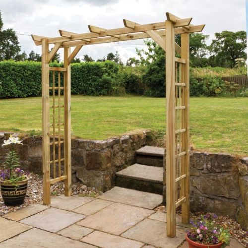 Twilight Wooden Arch