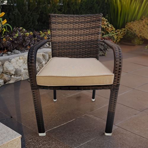 Cairo Stacking Chair with Seat Cushion