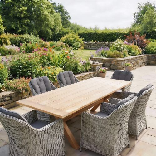Hartman Regis Teak Dining Table with 6 Adelaide Chairs