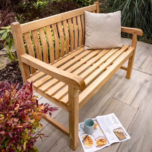 Hartman Tatton 2 Seat Natural Teak Bench