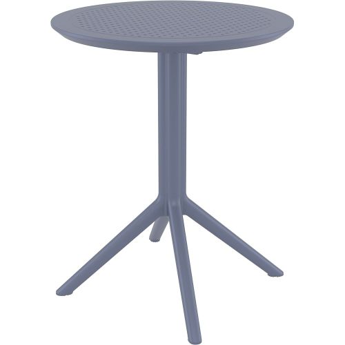 Sky 60cm Round Folding Table - Grey