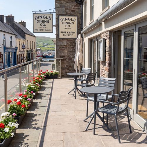 Sky 2 Seater 60cm Round Bistro Table with Paris Chairs in Grey