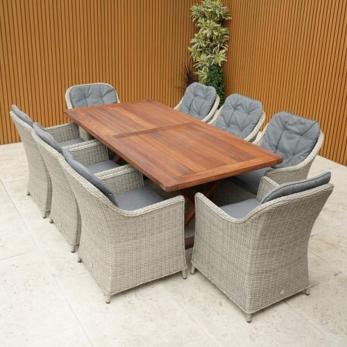 Andora Table with 8 Adelaide Dining Chairs