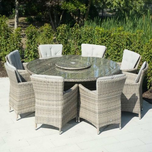Adare 8 Seat Round Set with Lazy Susan