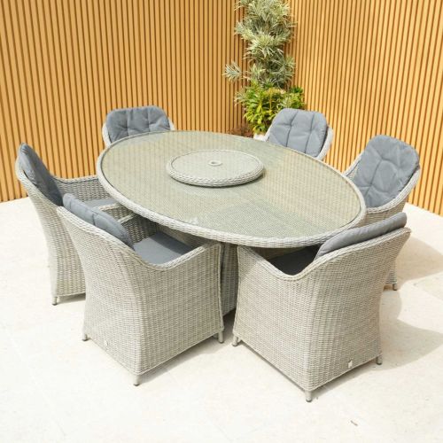 Adelaide 6 Seat Oval Rattan Set