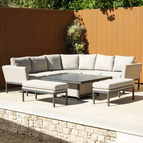 Como Square Rising Table Corner Sofa Set