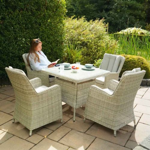 Hamilton 4 Seat Square Dining Set