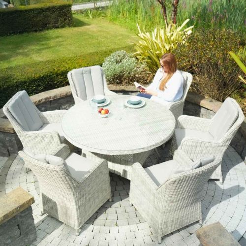 Hamilton 6 Seat Round Dining Set