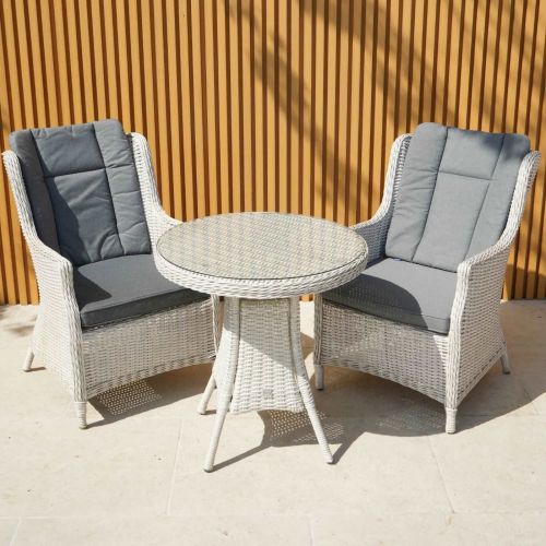 Roma Rattan Round Bistro Set