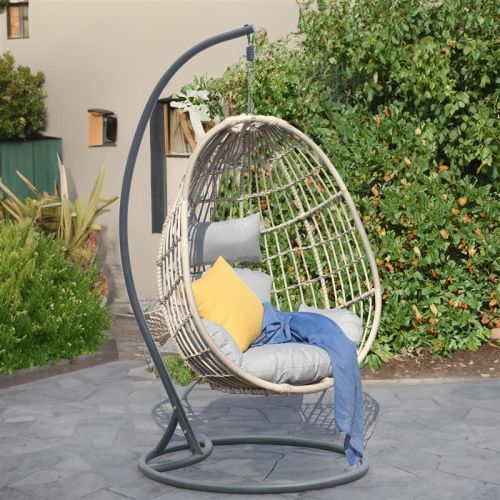 Hamilton Rattan Single Outdoor Hanging Egg Chair