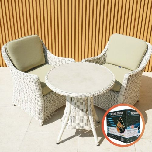 Connemara Rattan 2 Seat Round Bistro Set