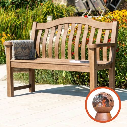 4ft (120cm) Alexander Rose Sherwood Turnbury Bench