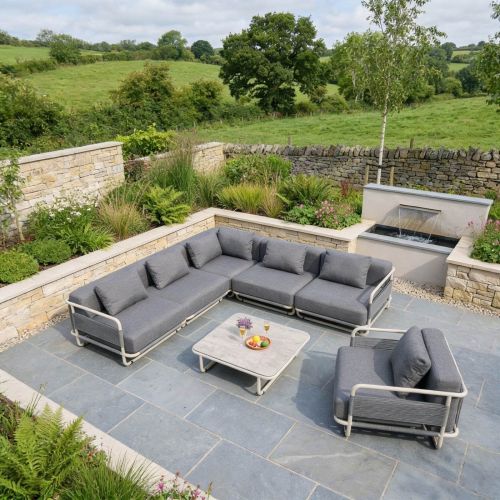 Aspen Rope Weave Outdoor Corner Sofa Set