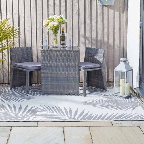 Alfresco Picnic Rug - Tropicana - Slate 150 x 210 cm