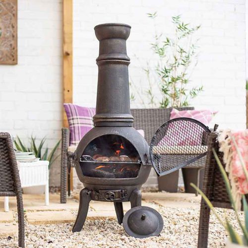 Sierra Large Cast Iron Chiminea