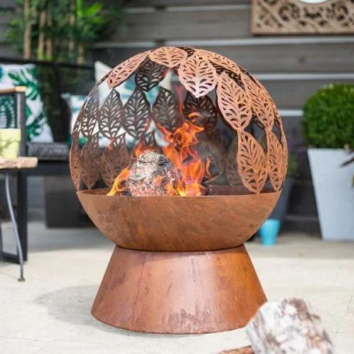 Leaves Globe Fire Globe