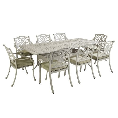 Hartman Capri Cast Aluminium Rectangular 8 Seater Set - Maize