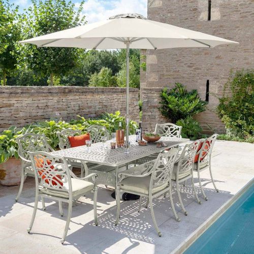 Hartman Capri Cast Aluminium Rectangular 8 Seater Set - Maize