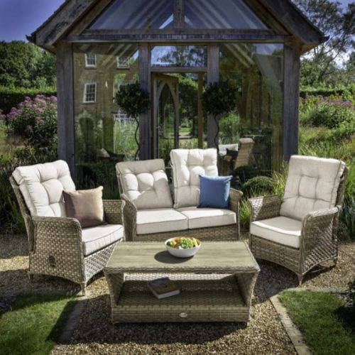 Heritage Rattan Tuscan 2 Seat Reclining Lounge Set