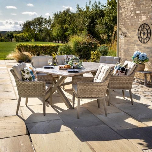 Hartman Arley 6 Seat Rattan Rectangular Dining Set