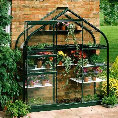 Halls Supreme Wall Garden Greenhouse (with Base Included)