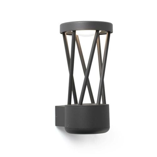 Faro Twist LED Dark Grey Wall Lamp - 10W 