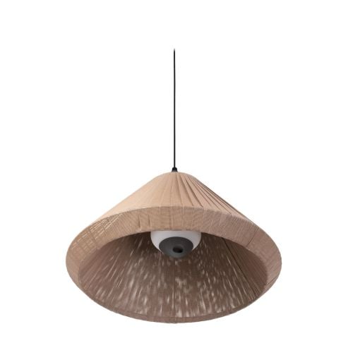 Faro Saigon Out T70 Grey & Brown Cone Pendant Lamp - 15W