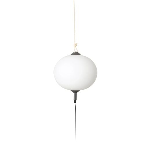 Faro Saigon Out R45 Grey & Matt White Round Portable Pendant Lamp - 15W