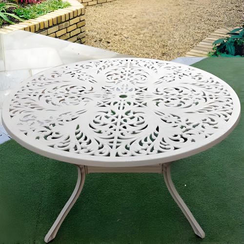 Sapphire 4 Seat Cast Alumium Table - Sahara