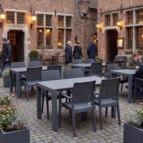 Ibiza Vegas 6 Seat Set with 6-8 Seat Extending Table