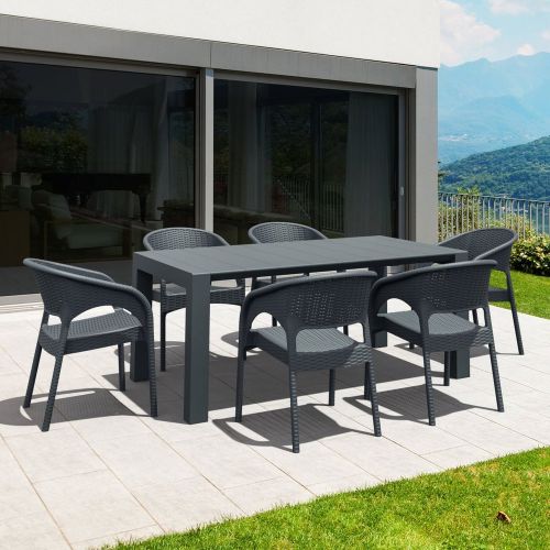 Vegas Panama XL 6 Seater Set - Grey