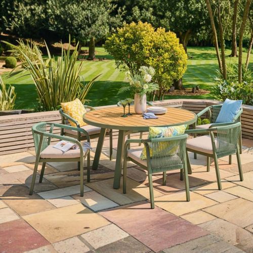 Alexander Rose Genoa Round 6 Seat Dining Set