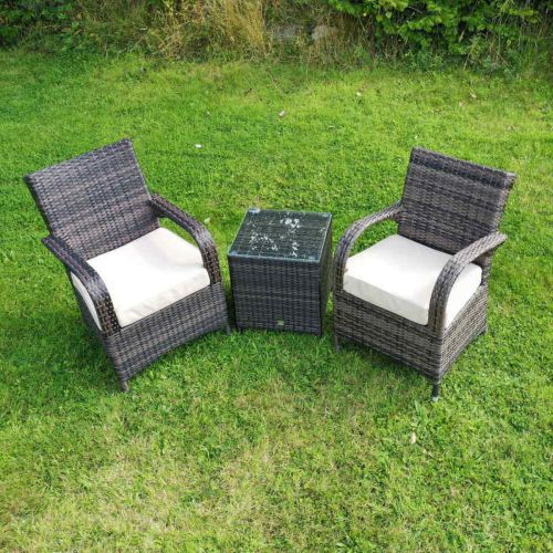 Cairo Side Table Rattan Bistro Set