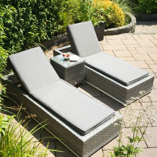 California Sunlounger Set with Side Table
